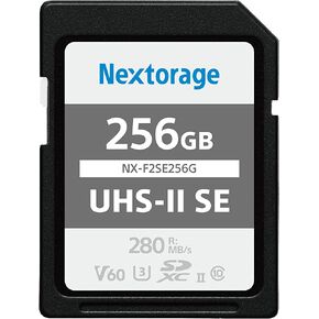 Nextorage اليابان بطاقة SD UHS-II 256GB بطاقة الذاكرة كانون نيكون سوني الكاميرا in Kuwait