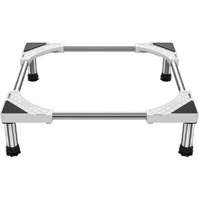 SEISSO Large Fridge Stand-Adjustable Base Stand with 4 Heavy Duty Feet Increase 7-8.2inch Height Max Load 770LB/350KG Dryer Stand for Refrigerator Washing Machine