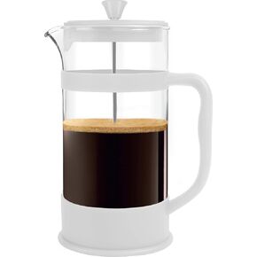 Utopia Kitchen French Press Espresso Tea and coffee Maker with Triple Filters 12 Ounce, 350 milliliters Stainless Steel Plunger and Heat Resistant Borosilicate Glass - Grey (Bulk Pack of 12)