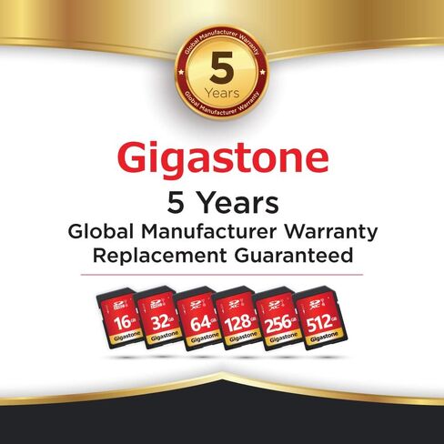 GIGASTONE 8GB SD Card 2-Pack UHS-I U1 Class 10 SDHC Memory Card, Speed Up to 80MB/s, Full HD Video Kodak Olympus Digital Camera, with 2 Mini Cases in Kuwait