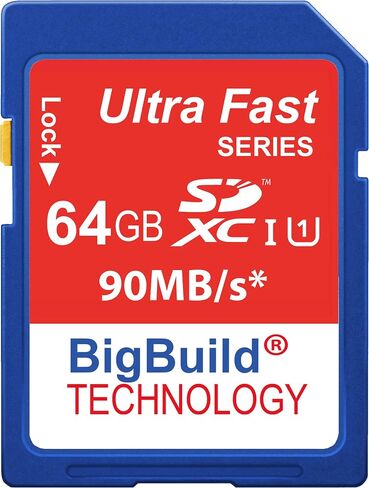 بطاقة ذاكرة BigBuild Technology 16 جيجابايت فائقة السرعة 90 ميجابايت/ثانية لكاميرا Canon الرقمية IXUS 185، الفئة 10 SD SDHC in Kuwait