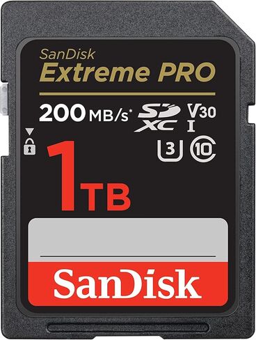 بطاقة ذاكرة SanDisk Extreme Pro SD بسعة 1 تيرابايت تعمل مع كاميرا Canon EOS R3 وEOS R5 وEOS R6 بدون مرآة فئة 10 (SDSDXXD-1T00-GN4IN) مع (1) كل شيء ما عدا قارئ بطاقات Stromboli 3.0 Micro وSDXC in Saudi Arabia