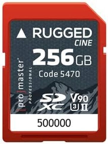 Promaster SDXC 256GB Rugged CINE UHS-II Memory Card V90 in Saudi Arabia