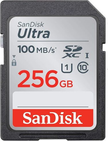 SanDisk 256GB SD Ultra Memory Card for Canon Camera Works with Powershot SX60 HS, SX430 is, SX540 HS (SDSDUNR-256G-GN6IN) Bundle with (1) Everything But Stromboli SDXC & Micro Card Reader in Saudi Arabia