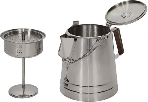 Stansport Stainless Steel Percolater 28-Cup Coffee Pot, One Size in Saudi Arabia