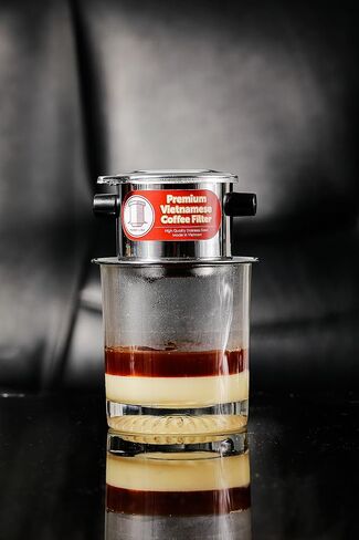 Vietnamese Coffee Filter Phin 11 Ounce (Large), Gravity Insert, One Cup in Kuwait