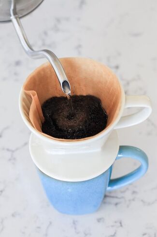 Coffee Pour Over Single Cup Ceramic Brewer Coffee Maker (Black) in Saudi Arabia