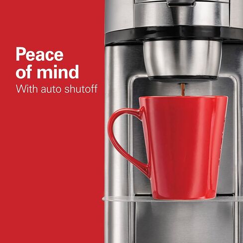 Hamilton Beach The Scoop Single Serve Coffee Maker & Fast Grounds Brewer, Brews in Minutes, 8-14oz. Cups, Stainless Steel in Kuwait