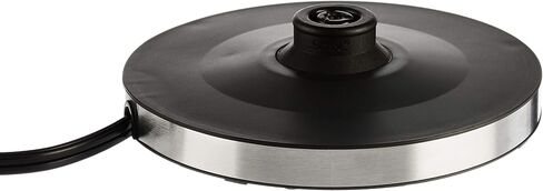 Amazon Basics Electric Kettle, Glass and Steel, Tea Kettle for Boiling Water, With Auto Shut-Off and Boil Dry Protection, 1.0 Liter, Glass and Steel in Kuwait