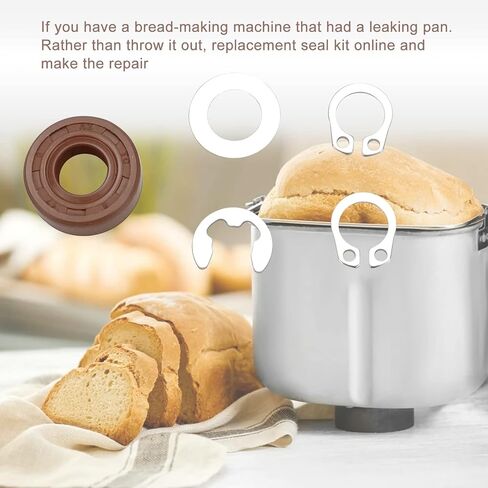 Heavy Duty Pan Seal Kit for Cuisinart Bread Maker Model CBK-100 (7MKIT-HD) in Saudi Arabia