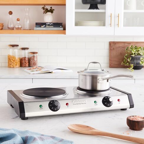 Cuisinart CB-30P1 Cast-Iron Single Burner, Stainless Steel in Saudi Arabia