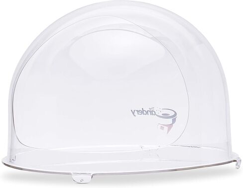 غطاء ماكينة الحلوى القطنية التجارية من كاندي - غطاء رأس بقبة بلاستيكية شفافة مع مقابض مطاطية - درع أدوات صنع غزل البنات - 20.5× القطر العالمي in Kuwait