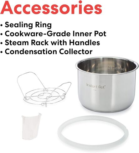 Instant Pot Ultra، طنجرة ضغط 10 في 1، طنجرة بطيئة، طنجرة أرز، صانعة الزبادي، صانعة الكيك، طنجرة البيض، سوتيه، وأكثر من ذلك، تتضمن تطبيقًا مجانيًا مع أكثر من 1900 وصفة. الفولاذ المقاوم للصدأ، 6 كوارت in Kuwait