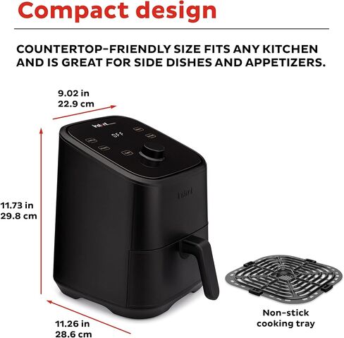 Instant Pot Vortex 4-in-1, 2-quart Mini Air Fryer Oven Combo with Customizable Smart Cooking Programs, Nonstick and Dishwasher-Safe Basket, Includes Free App with over 1900 Recipes, Aqua in Kuwait