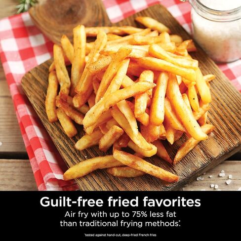 Ninja AF161 Max XL Air Fryer that Cooks, Crisps, Roasts, Bakes, Reheats and Dehydrates, with 5.5 Quart Capacity, and a High Gloss Finish, Grey in Kuwait