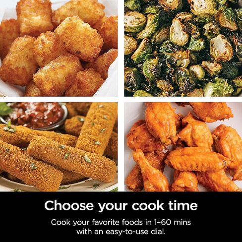 Ninja AF161 Max XL Air Fryer that Cooks, Crisps, Roasts, Bakes, Reheats and Dehydrates, with 5.5 Quart Capacity, and a High Gloss Finish, Grey in Kuwait
