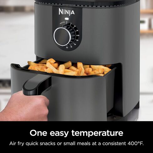 Ninja AF161 Max XL Air Fryer that Cooks, Crisps, Roasts, Bakes, Reheats and Dehydrates, with 5.5 Quart Capacity, and a High Gloss Finish, Grey in Kuwait