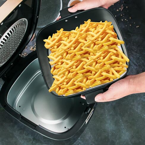 KoKoBin 6.8-Quart Air Fryer Oven,perspective window,Adjustable Temperature Control 0℉ to 400℉,Nonstick Basket, 1200W in Saudi Arabia