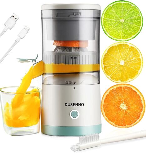 Citrus Juicer Machines Rechargeable - Portable Juicer with USB and Cleaning Brush for Orange, Lemon, Grapefruit（Update） in Saudi Arabia