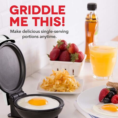 Dash Mini Maker Griddle, 4 Inch Nonstick Cooking Surface, Aqua | Compact Electric Mini Pancake Maker, Quick Heating, Single Serve Eggs, Hash Browns & Breakfast Sandwiches in Kuwait