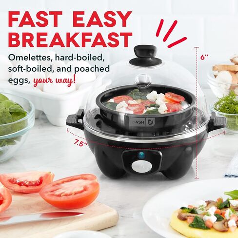 DASH Deluxe Everyday Electric Griddle with Dishwasher Safe Removable Nonstick Cooking Plate & Express 8" Waffle Maker for Waffles, Paninis, Hash Browns + other Breakfast, Lunch in Kuwait