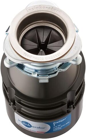 InSinkErator Garbage Disposal with Power Cord, Badger 1, Standard Series, 1/3 HP Continuous Feed, Black in Saudi Arabia