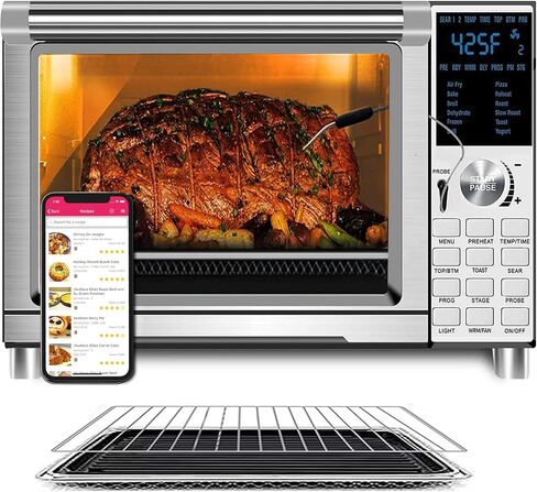 فرن مقلاة هوائية NUWAVE Bravo، 12 في 1، 30QT XL، فرن حراري رقمي ذو سعة كبيرة in Kuwait