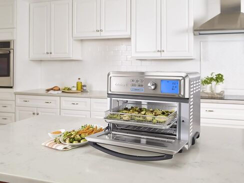 Cuisinart Air Fryer Toaster Oven, Digital Display, Digital 1800 Watt, Adjustable Temperature and Controls, Stainless Steel, TOA-65 in Saudi Arabia