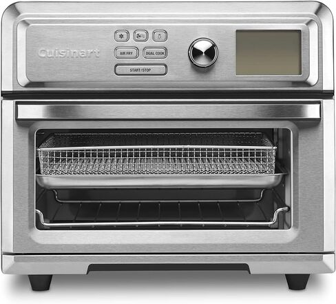 Cuisinart Air Fryer Toaster Oven, Digital Display, Digital 1800 Watt, Adjustable Temperature and Controls, Stainless Steel, TOA-65 in Saudi Arabia