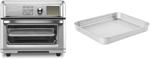 Cuisinart Air Fryer Toaster Oven, Digital Display, Digital 1800 Watt, Adjustable Temperature and Controls, Stainless Steel, TOA-65 in Saudi Arabia