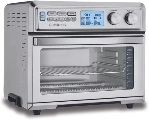 Cuisinart Air Fryer Toaster Oven, Digital Display, Digital 1800 Watt, Adjustable Temperature and Controls, Stainless Steel, TOA-65 in Saudi Arabia