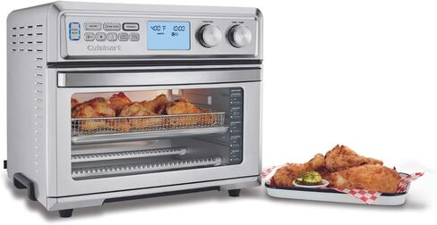 Cuisinart Air Fryer Toaster Oven, Digital Display, Digital 1800 Watt, Adjustable Temperature and Controls, Stainless Steel, TOA-65 in Saudi Arabia
