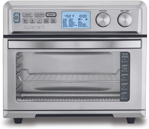 Cuisinart Air Fryer Toaster Oven, Digital Display, Digital 1800 Watt, Adjustable Temperature and Controls, Stainless Steel, TOA-65 in Saudi Arabia
