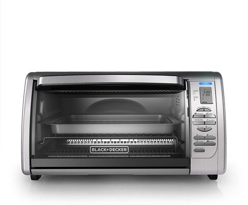 Black+Decker Countertop Convection Toaster Oven, Stainless Steel in Saudi Arabia