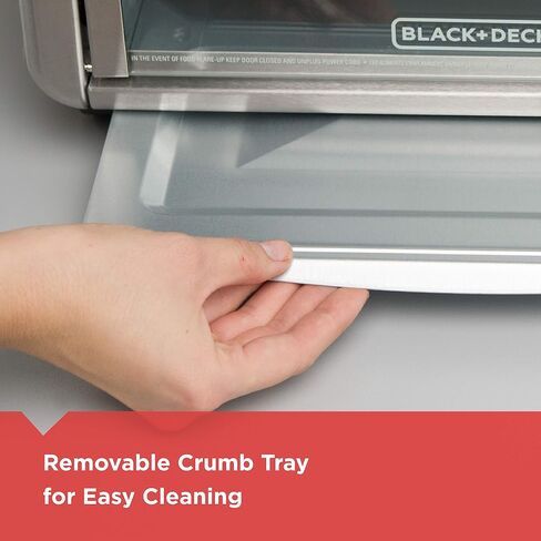 Black+Decker Countertop Convection Toaster Oven, Stainless Steel in Saudi Arabia