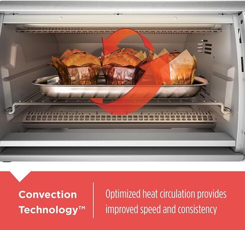 Black+Decker Countertop Convection Toaster Oven, Stainless Steel in Saudi Arabia