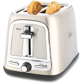 Oster 2-Slice Toaster with Advanced Toast Technology, Bagel Toaster for All Bread Types, Stainless Steel in Saudi Arabia