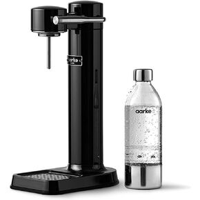 Aarke Carbonator 3 - Sparkling Water Maker & CO2 Cylinder, Stainless Steel | CO2 Cylinder Included, Stainless Steel, Cordless Soda Maker for Home, Carbonated Water Machine, BPA-free PET Bottle Included in Saudi Arabia