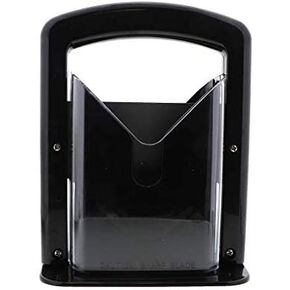 Slyce - Bagel Slicer, Bagel Cutter with Safety Shield and Safe Grip, Bagel Holder for Cutting Large and Small Bagels, Stainless Steel Blade (Black)