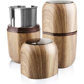 COOL KNIGHT Herb Grinder [large capacity/fast/Electric ]-Spice Herb Coffee Grinder with Pollen Catcher/- 7.5" (Black)