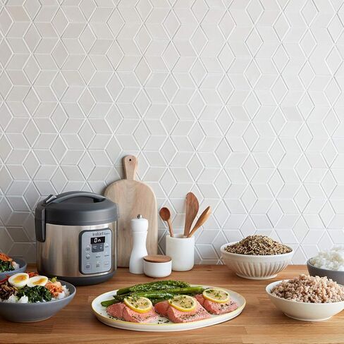 وعاء طهي فوري زيست 8 أكواب بلمسة واحدة لطهي الأرز، جهاز طهي بالبخار، طهي الأرز والحبوب والكينوا ودقيق الشوفان، بدون وظيفة الطبخ بالضغط in Kuwait