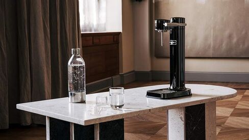 Aarke Carbonator 3 - Sparkling Water Maker & CO2 Cylinder, Stainless Steel | CO2 Cylinder Included, Stainless Steel, Cordless Soda Maker for Home, Carbonated Water Machine, BPA-free PET Bottle Included in Kuwait