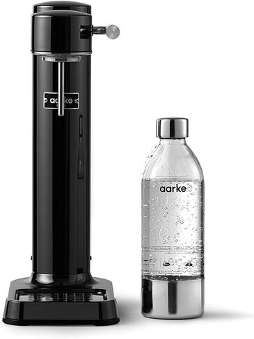 Aarke Carbonator 3 - Sparkling Water Maker & CO2 Cylinder, Stainless Steel | CO2 Cylinder Included, Stainless Steel, Cordless Soda Maker for Home, Carbonated Water Machine, BPA-free PET Bottle Included in Kuwait