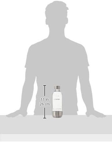 SodaStream 1L Slim Metal Carbonating Bottle, Single in Kuwait
