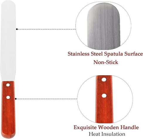 Echaprey T-Shaped Stainless Steel Crepe Batter Spreader, Large Pan Maker | Durable stainless steel T-shape batter spreader ensures smooth, even crepe batter distribution on large pans. in Kuwait