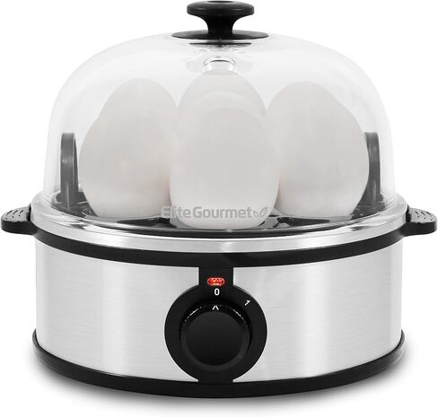 Elite Gourmet EGC007M# Rapid Egg Cooker, 7 Easy-To-Peel, Hard, Medium, 16-Recipe Booklet, Mint & EGC700BL Rapid Egg Cooker, 7 Easy-To-Peel, Hard, Medium, Soft Boiled Eggs, Poacher, Omelet Maker, Ocean in Saudi Arabia