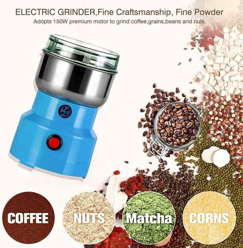 الة تحطيم متعددة الوظائف، ماكينة كهربائية لطحن حبوب القهوة، مطحنة الحبوب والتوابل المنزلية للاستخدام اليومي in Kuwait
