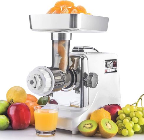 STX Megaforce 3000 Powerful Air Cooled 6-In-1 Heavy Duty Electric Meat Grinder with Foot Pedal • Sausage Stuffer • Kubbe Maker • Burger/Slider Maker • 2 Meat Claws • 3 S/S Blades • 5 Grinding Plates in Saudi Arabia