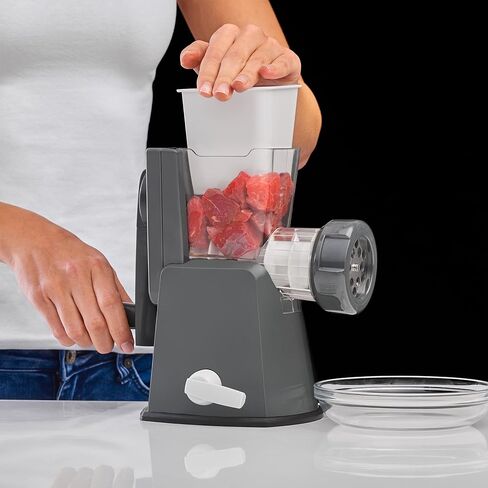 LURCH Germany Base&Soul Meat Mincer Iron (Grey/White) in Saudi Arabia
