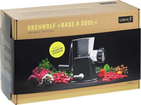 LURCH Germany Base&Soul Meat Mincer Iron (Grey/White) in Saudi Arabia